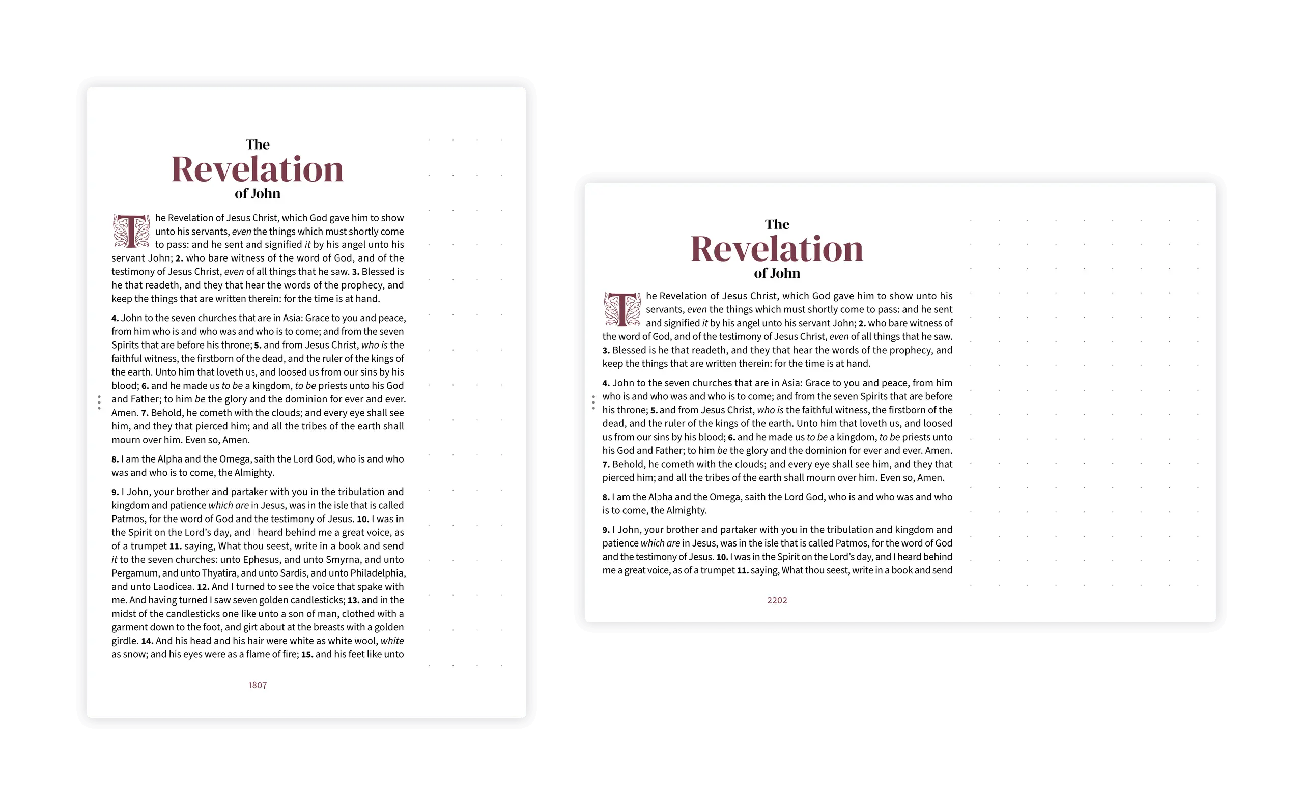 Portrait and landscape notetaking layouts shown side by side