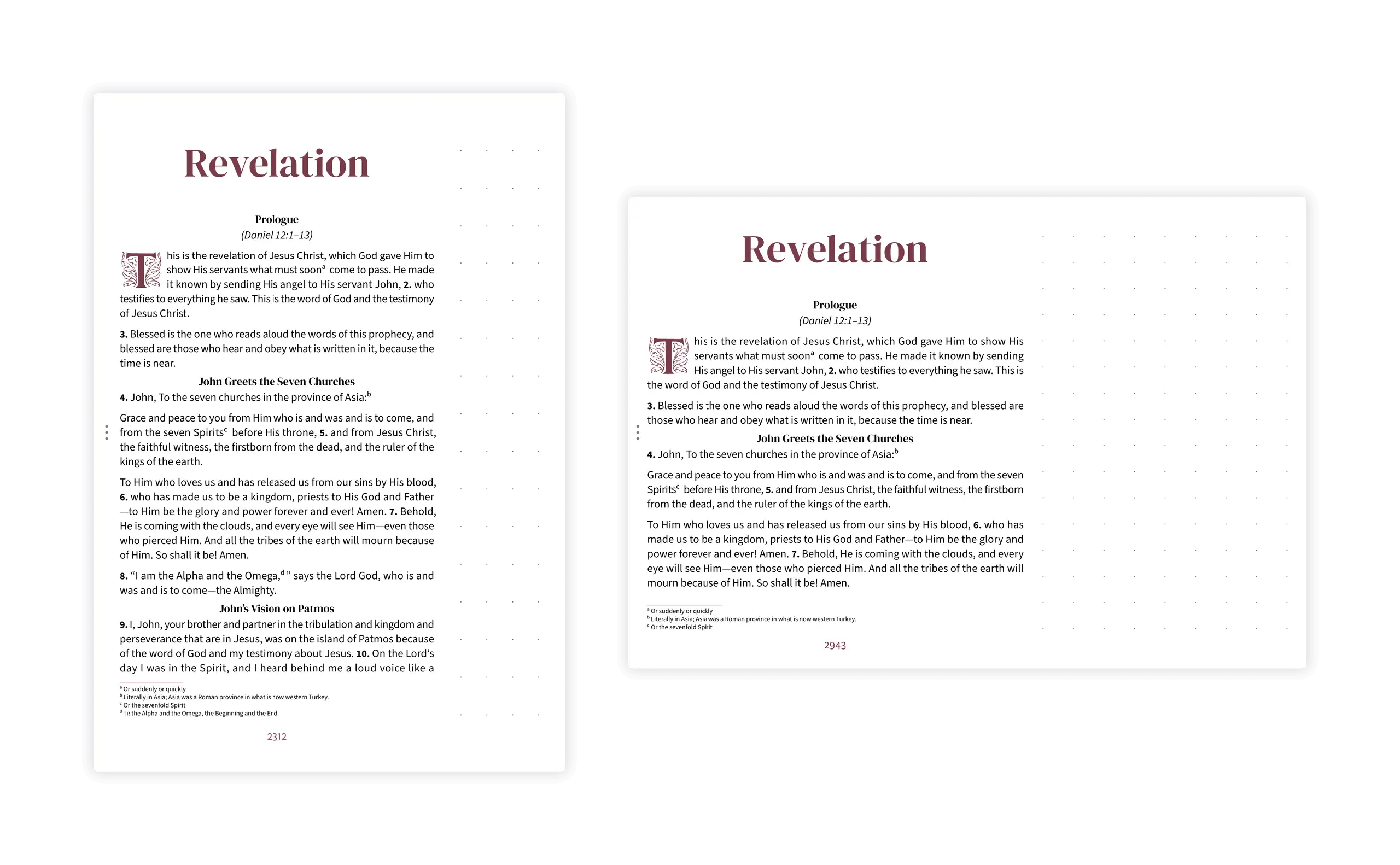 Portrait and landscape notetaking layouts shown side by side