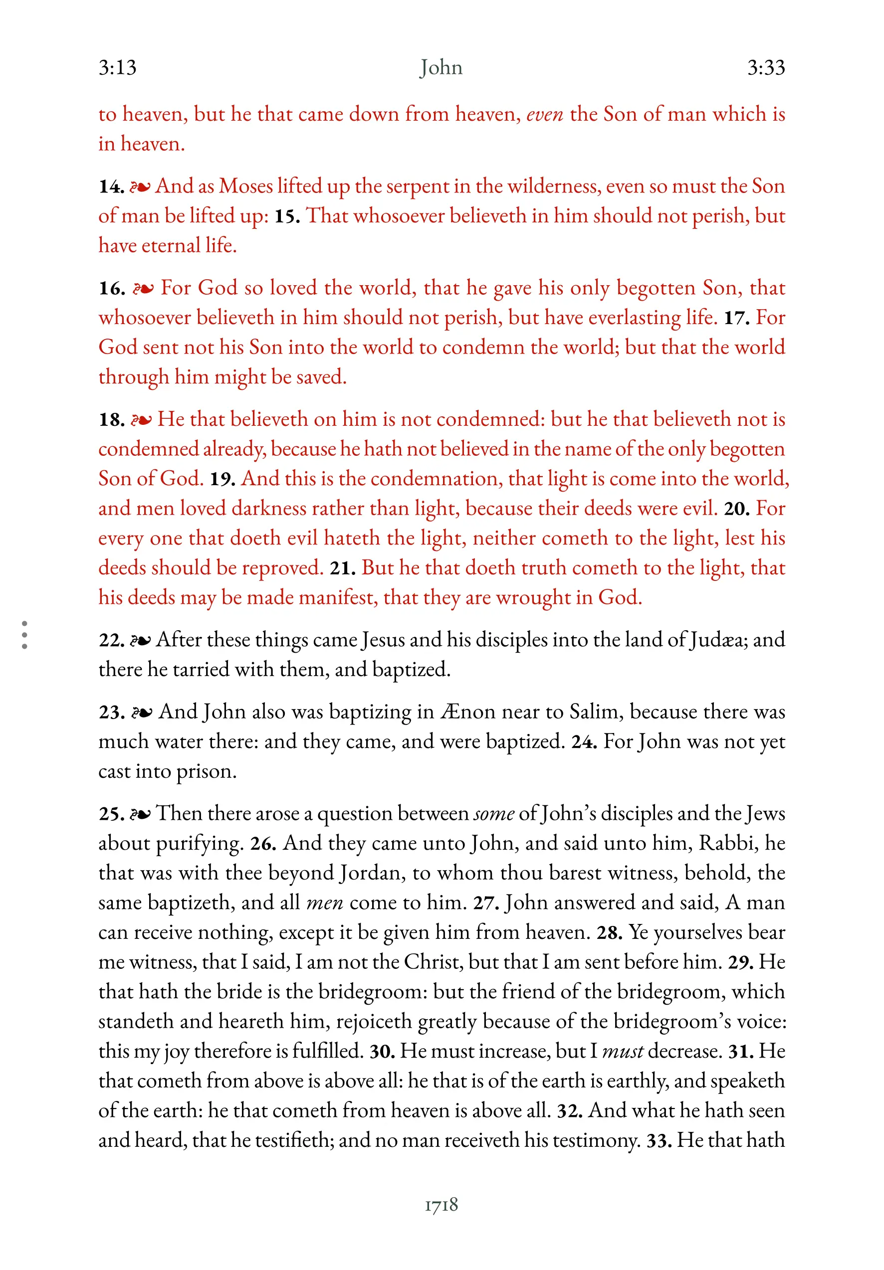 Interior spread showing John 3:16 in reading layout