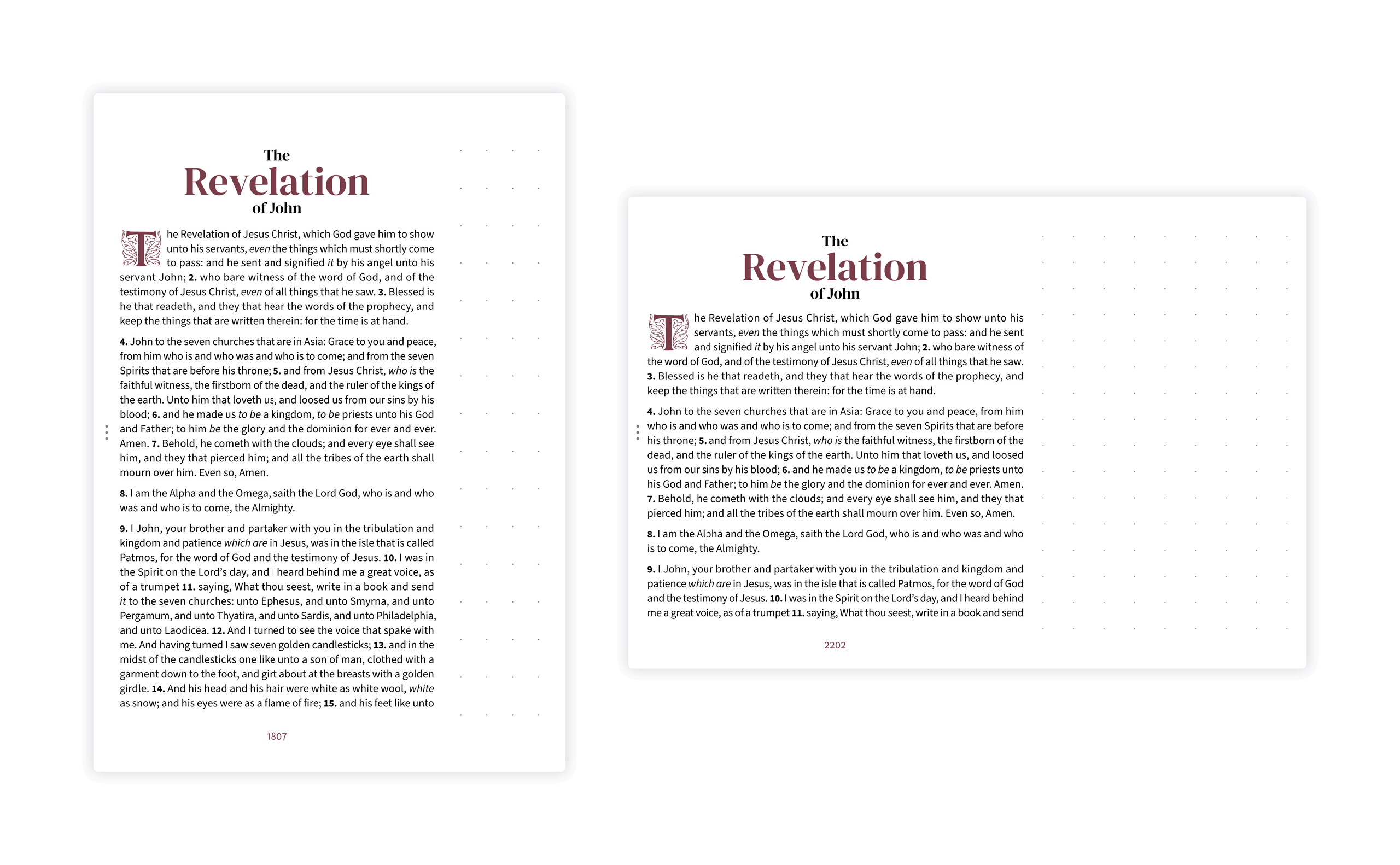 Portrait and landscape notetaking layouts shown side by side