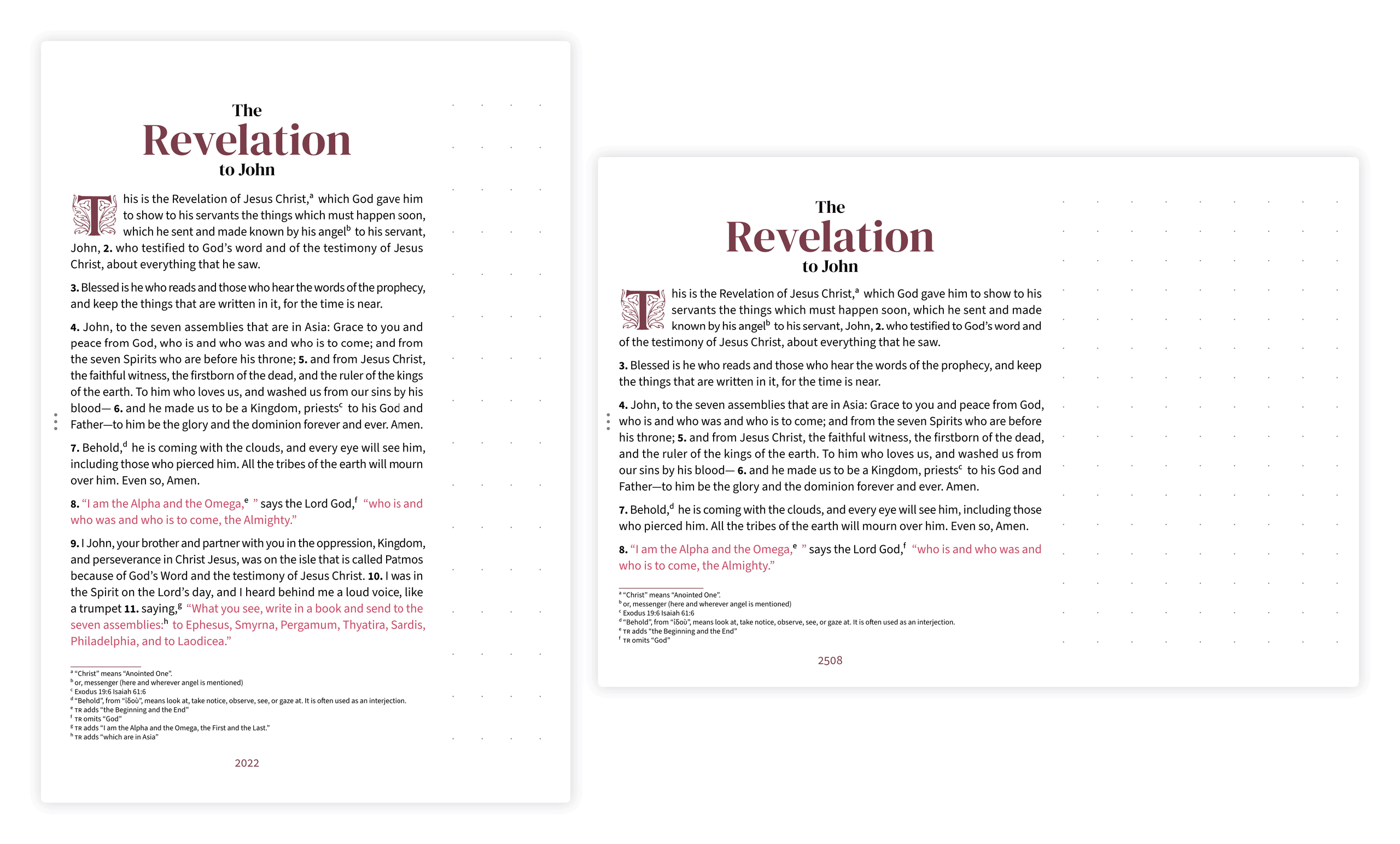 Portrait and landscape notetaking layouts shown side by side