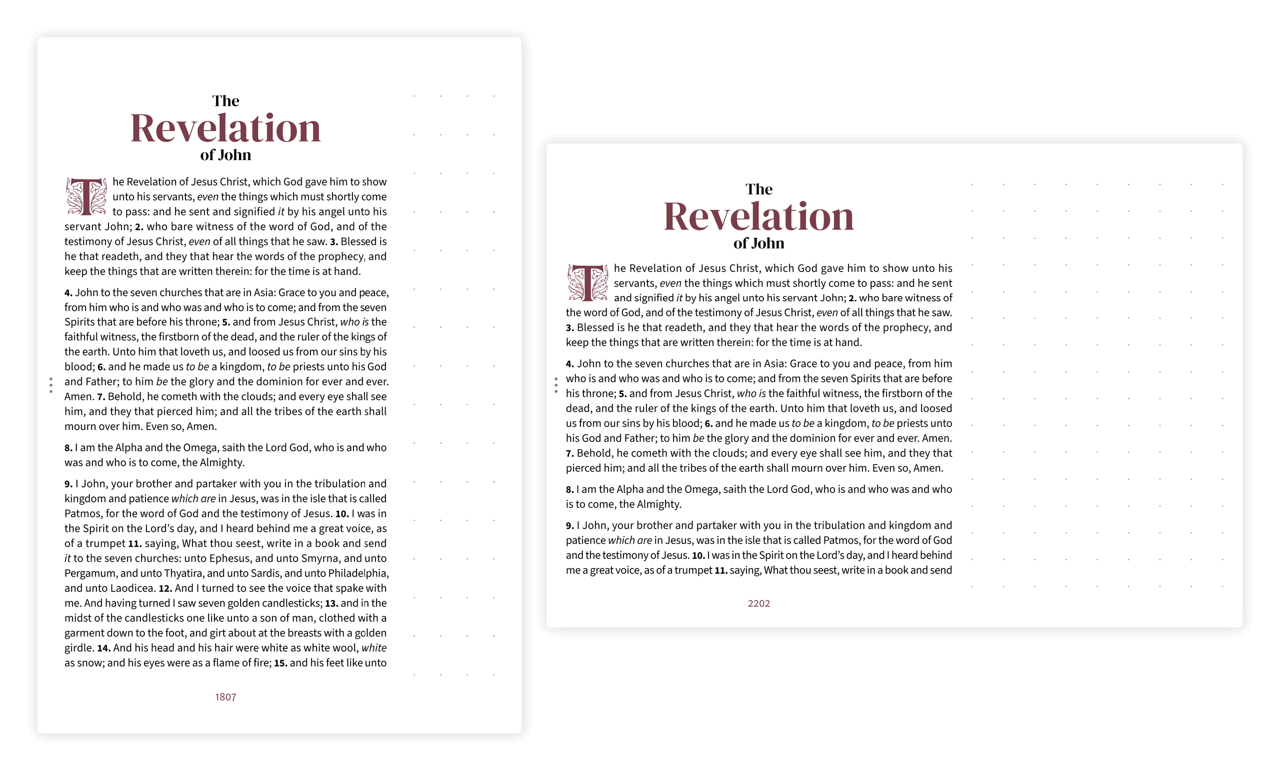 Portrait and landscape notetaking layouts shown side by side