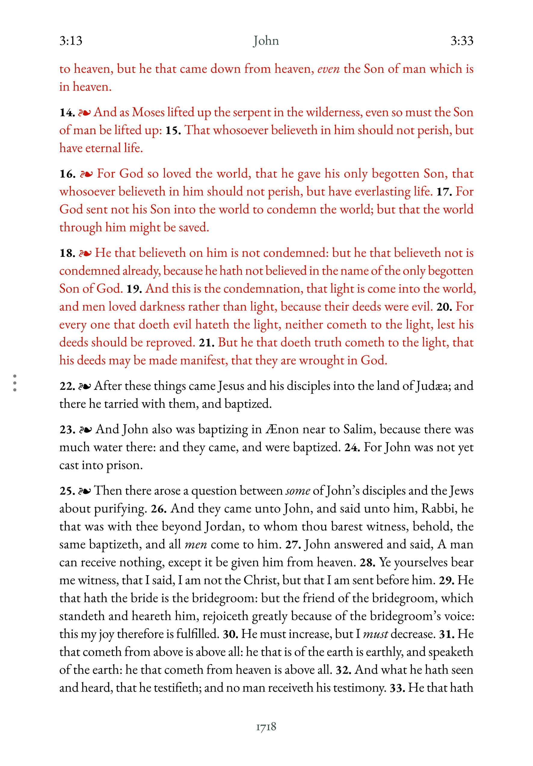 Interior spread showing John 3:16 in reading layout