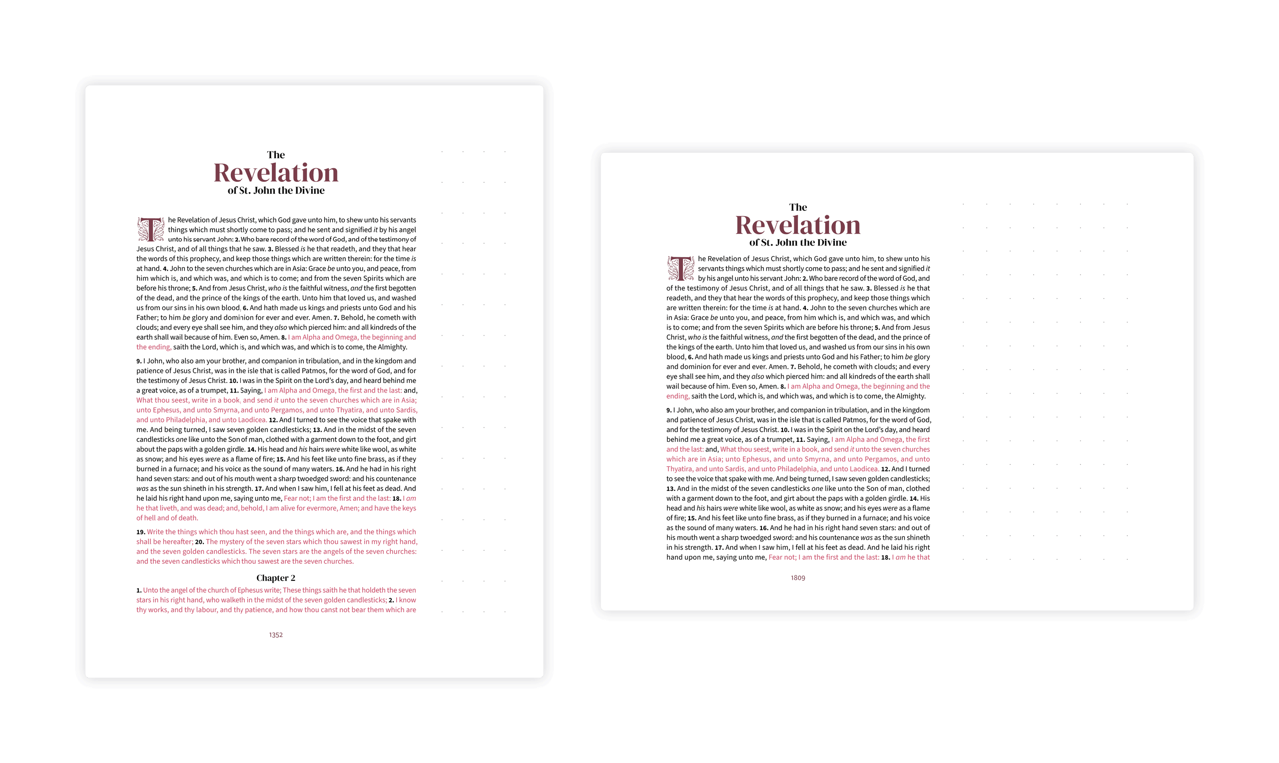 Note-taking layouts in portrait and landscape