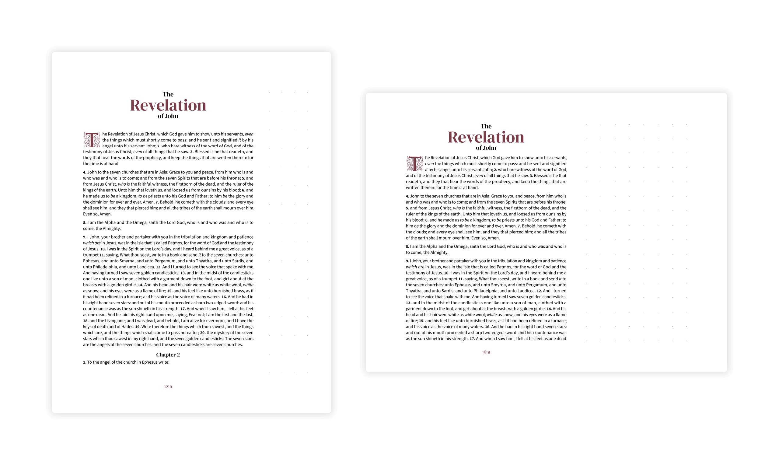 Note-taking layouts in portrait and landscape