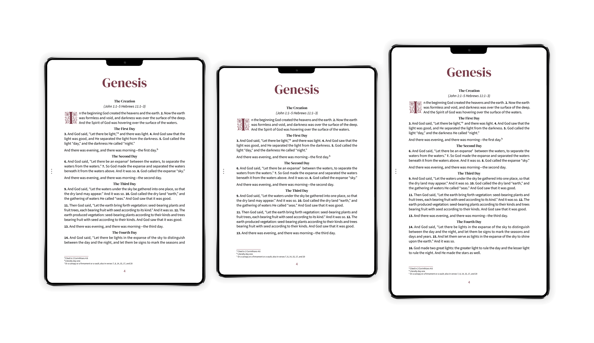 Three tablet aspect ratios shown side by side: 4:3, 1.43:1 (23:16), and 16:10